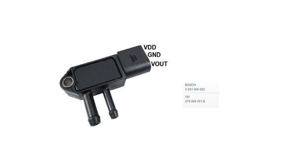 Imagen de SENSOR DE PRESION GASES DE ESCAPE VW AMAROK/FUSCA/PASSAT